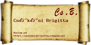 Csókási Brigitta névjegykártya